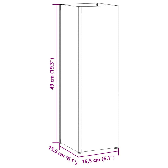 Stand pentru Umbrele de Plouă Roz 15,5 x 15,5 x 49 cm Oțel WALTI