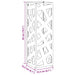 Suport pentru umbrele Alb 15.5 x 15.5 x 49 cm Metal - WALTI WALTI