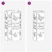 Suport pentru umbrele Alb 15.5 x 15.5 x 49 cm Metal - WALTI WALTI