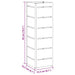 Suport pentru umbrele Negru 15,5 x 15,5 x 49 cm Metal - WALTI WALTI