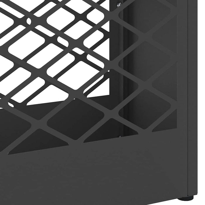 Suport pentru umbrele cu depozitare Negru 28 x 12 x 41 cm Oțel - WALTI WALTI