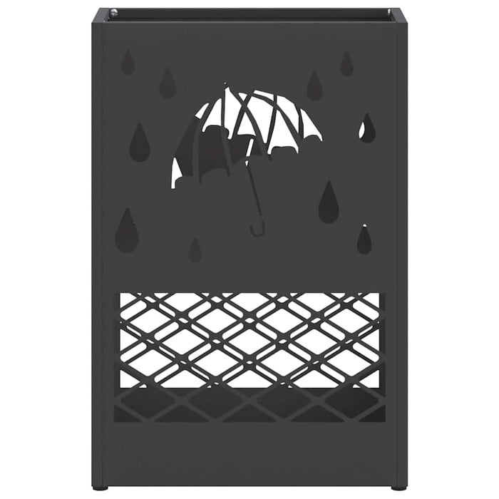 Suport pentru umbrele cu depozitare Negru 28 x 12 x 41 cm Oțel - WALTI WALTI