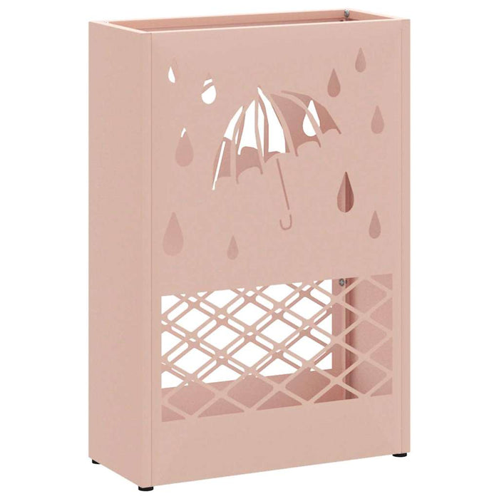 Suport pentru umbrele cu depozitare Roz 28 x 12 x 41 cm Metal - WALTI WALTI