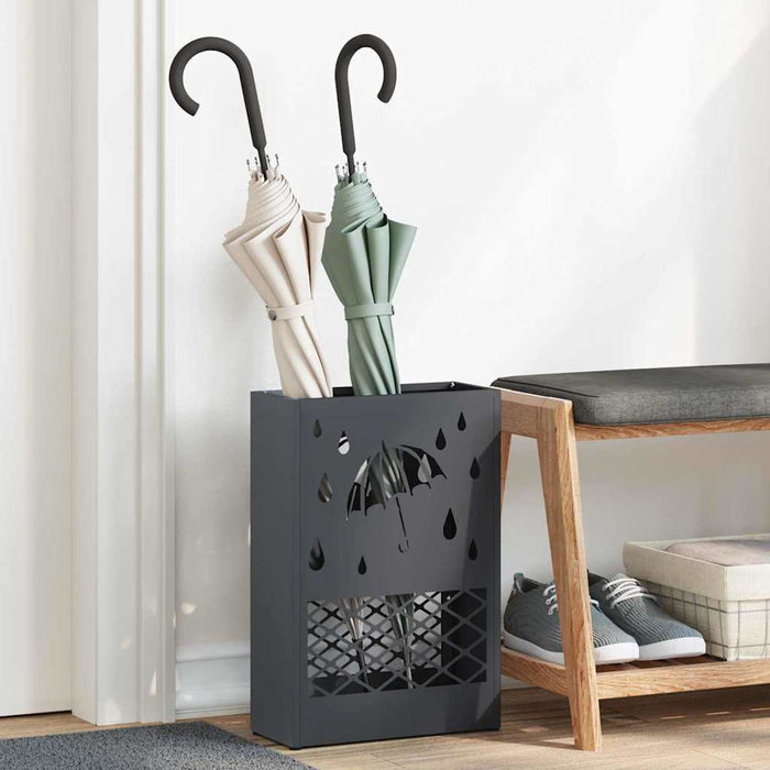 Suport pentru umbrele Antracit 28 x 12 x 41 cm Oțel - WALTI WALTI