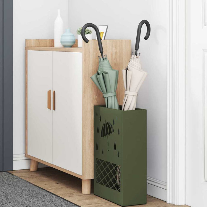 Suport pentru umbrele Olivengrønn 28 x 12 x 41 cm Oțel - WALTI WALTI