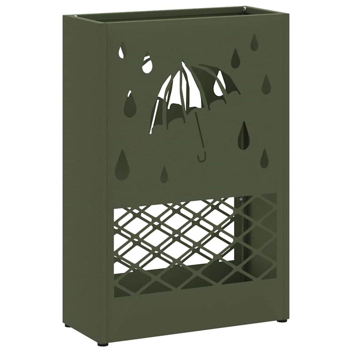 Suport pentru umbrele Olivengrønn 28 x 12 x 41 cm Oțel - WALTI WALTI