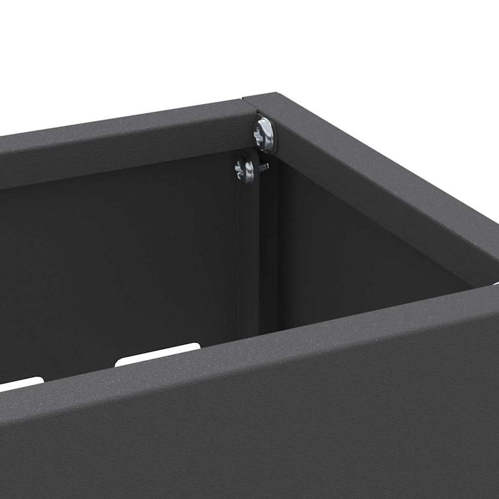Suport pentru umbrele cu depozitare Negru 28 x 12 x 41 cm Metal - WALTI WALTI