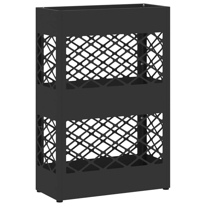 Suport pentru umbrele cu depozitare Negru 28 x 12 x 41 cm Metal - WALTI WALTI