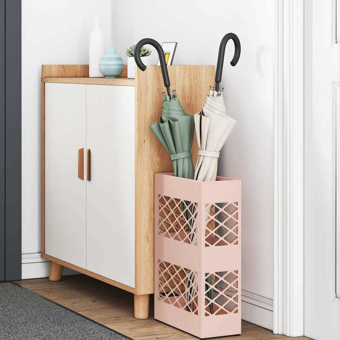 Suport pentru umbrele cu depozitare Roz 28 x 12 x 41 cm Oțel - WALTI WALTI