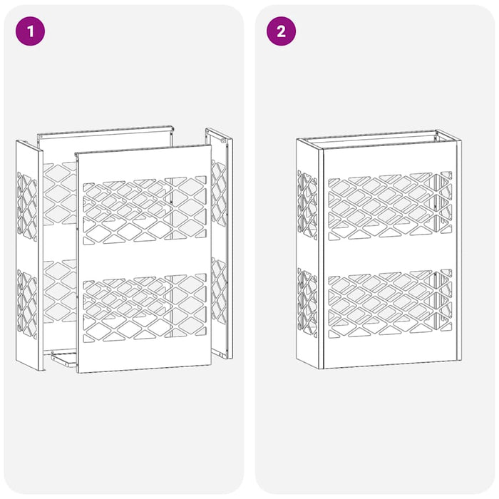 Suport pentru umbrele Antracit 28 x 12 x 41 cm Oțel - WALTI WALTI