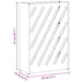 Suport pentru umbrele cu depozitare Negru 28 x 12 x 41 cm Metal - WALTI WALTI