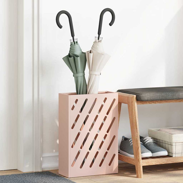 Suport pentru umbrele cu depozitare Roz 28 x 12 x 41 cm Oțel - WALTI WALTI