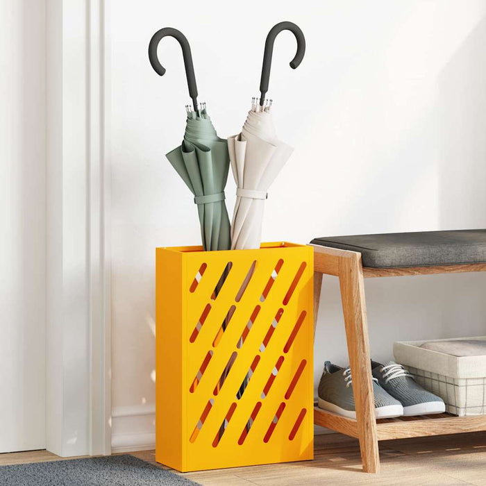 Suport pentru umbrele galben muștar 28 x 12 x 41 cm Oțel - WALTI WALTI