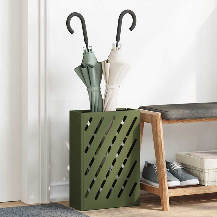 Suport pentru umbrele Olivengrønn 28 x 12 x 41 cm Oțel - WALTI WALTI