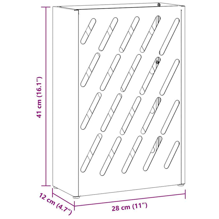 Suport pentru umbrele Olivengrønn 28 x 12 x 41 cm Oțel - WALTI WALTI