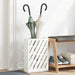 Suport pentru umbrele cu depozitare Alb 28 x 12 x 41 cm Metal - WALTI WALTI