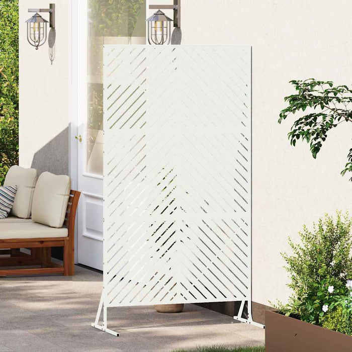 Ecran de intimitate Alb 100 x 50 x 180 cm Oțel - WALTI WALTI