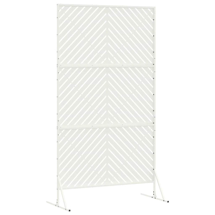 Ecran de intimitate Alb 100 x 50 x 180 cm Oțel - WALTI WALTI