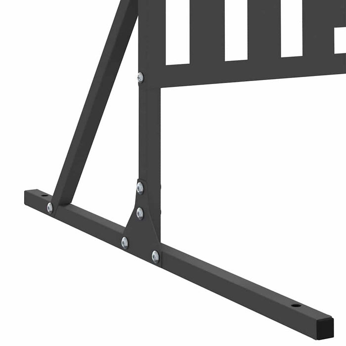 Ecran de intimitate Negru 100 x 50 x 180 cm Oțel - WALTI WALTI