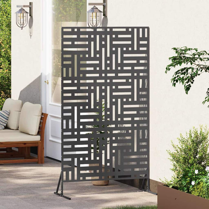 Ecran de intimitate Negru 100 x 50 x 180 cm Oțel - WALTI WALTI