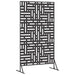 Ecran de intimitate Negru 100 x 50 x 180 cm Oțel - WALTI WALTI