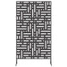 Ecran de intimitate Negru 100 x 50 x 180 cm Oțel - WALTI WALTI