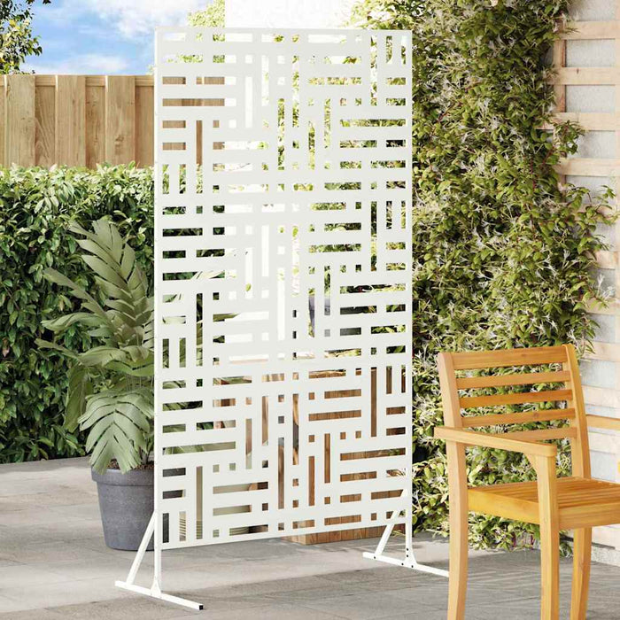 Ecran de intimitate Alb 100 x 50 x 180 cm Oțel - WALTI WALTI