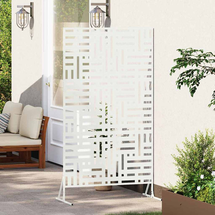 Ecran de intimitate Alb 100 x 50 x 180 cm Oțel - WALTI WALTI