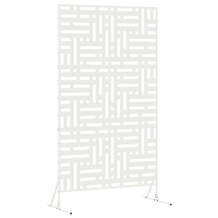 Ecran de intimitate Alb 100 x 50 x 180 cm Oțel - WALTI WALTI