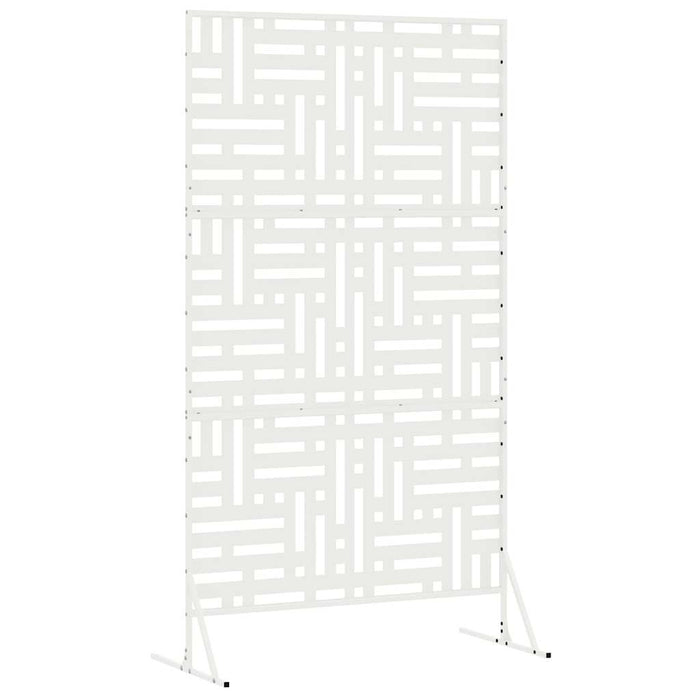 Ecran de intimitate Alb 100 x 50 x 180 cm Oțel - WALTI WALTI