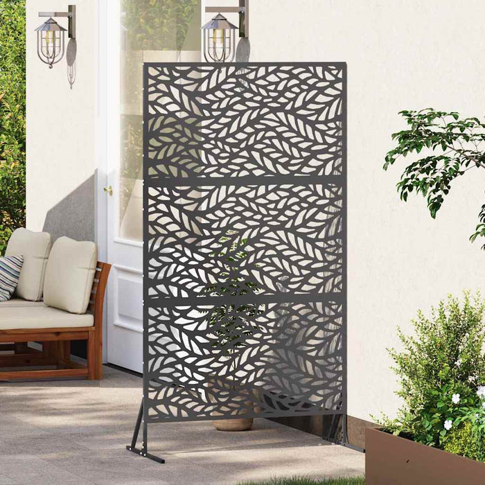 Ecran de intimitate Negru 100 x 50 x 180 cm Oțel - WALTI WALTI