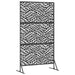 Ecran de intimitate Negru 100 x 50 x 180 cm Oțel - WALTI WALTI