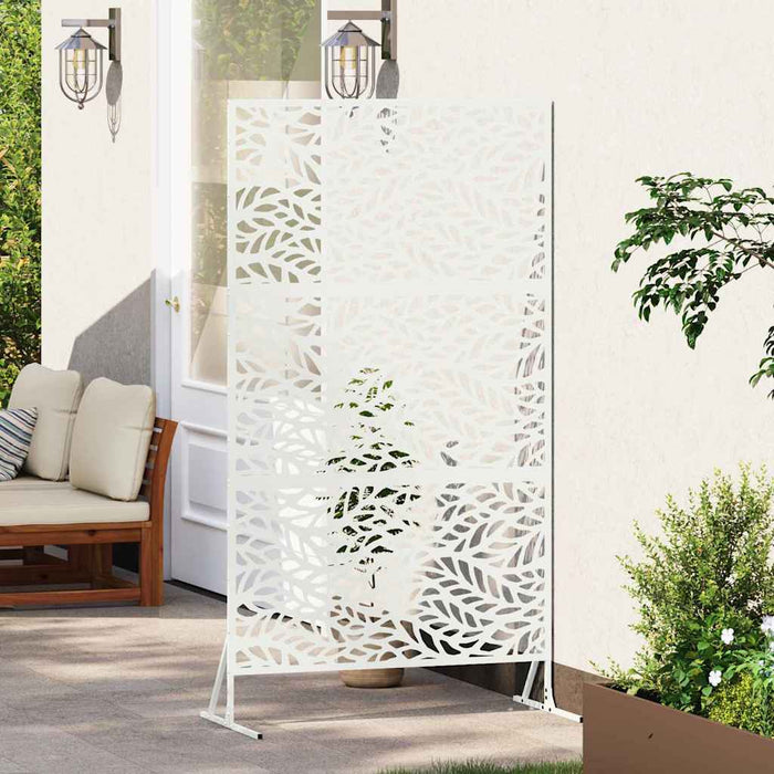 Ecran de intimitate 100 x 50 x 180 cm Oțel Alb WALTI