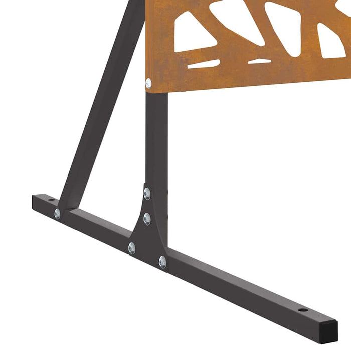 Ecran de intimitate Gri 100 x 50 x 180 cm Oțel - WALTI WALTI