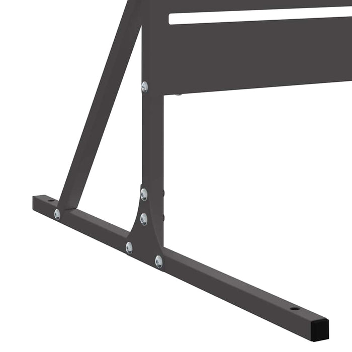 Ecran de intimitate Negru 100 x 50 x 180 cm Oțel - WALTI WALTI