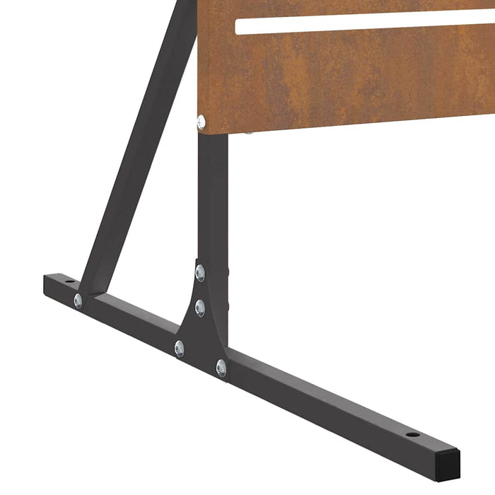 Ecran de intimitate Gri 100 x 50 x 180 cm Oțel - WALTI WALTI