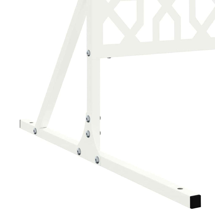 Ecran de intimitate Alb 100 x 50 x 180 cm Oțel - WALTI WALTI