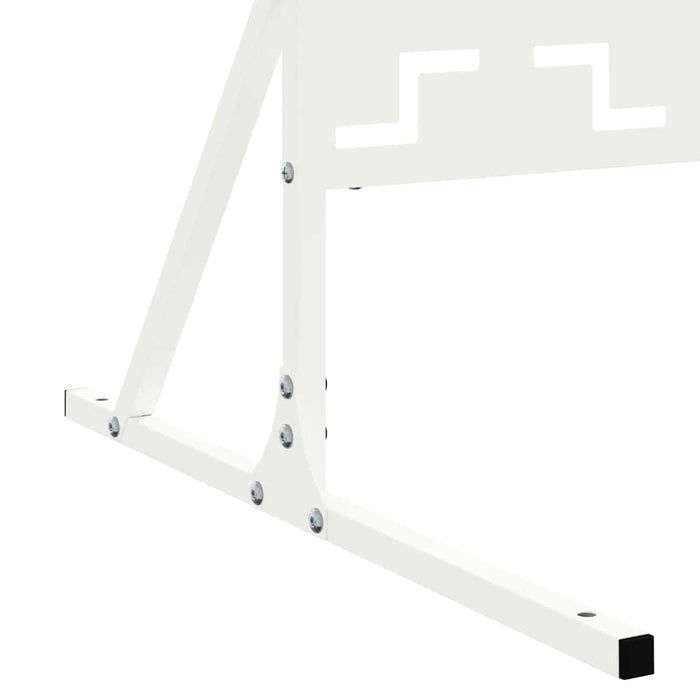 Ecran de intimitate Alb 100 x 50 x 180 cm Oțel - WALTI WALTI