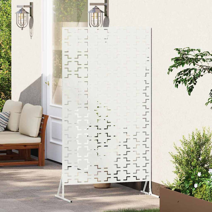 Ecran de intimitate Alb 100 x 50 x 180 cm Oțel - WALTI WALTI