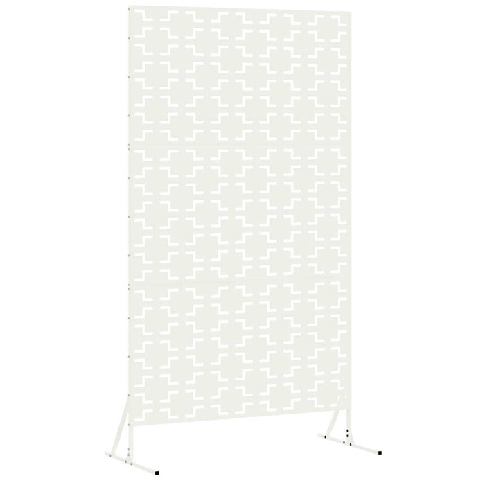 Ecran de intimitate Alb 100 x 50 x 180 cm Oțel - WALTI WALTI