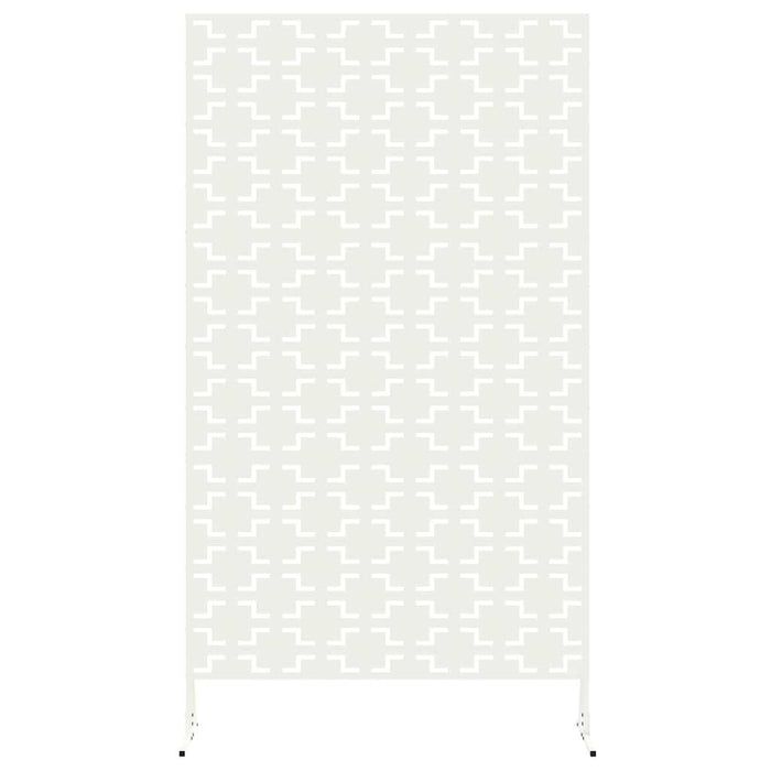 Ecran de intimitate Alb 100 x 50 x 180 cm Oțel - WALTI WALTI