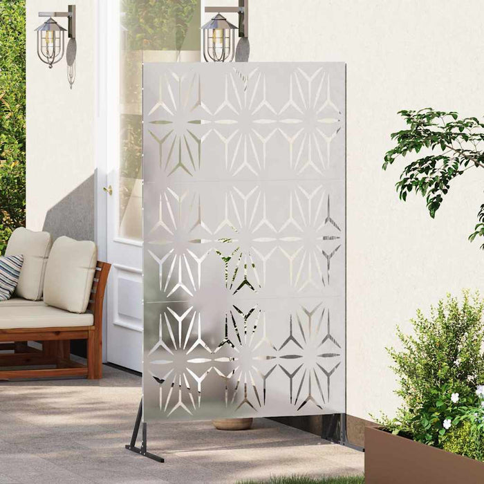 Ecran de intimitate Gri 100 x 50 x 180 cm Oțel - WALTI WALTI