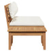Set de bancă și masă de grădină 2 pcs Crem și Marron - WALTI WALTI