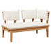 Set de bancă și masă de grădină 2 pcs Crem și Marron - WALTI WALTI