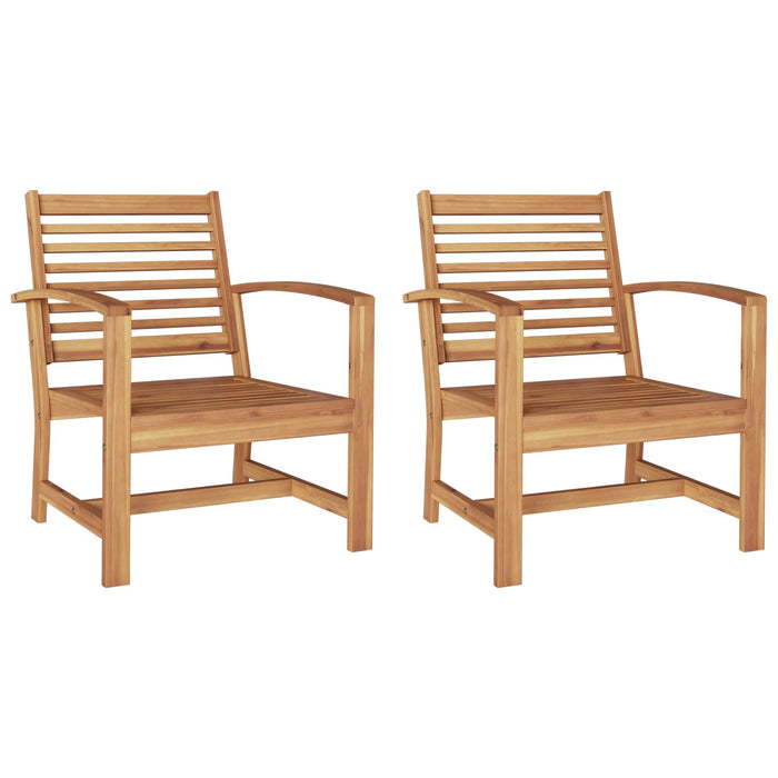 Scaun 2 pcs Maro 65 x 60 x 76,5 cm Lemn solid de tec - WALTI WALTI