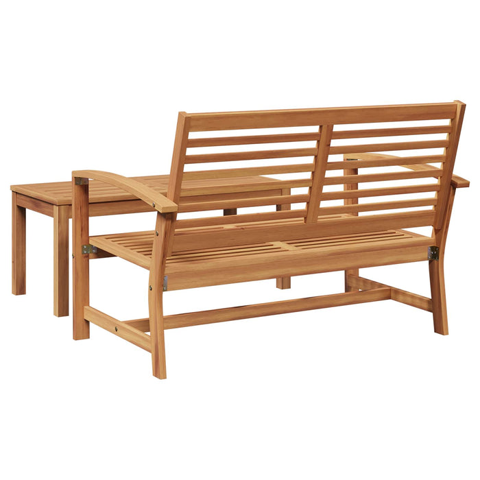 bancă 2 pcs Maro Lemn solid de tec - WALTI WALTI