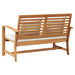 bancă cu pernă Maro și Crem 110 x 66 x 76 cm Lemn solid de tec - WALTI WALTI
