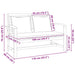 bancă cu pernă Maro și Crem 110 x 66 x 76 cm Lemn solid de tec - WALTI WALTI