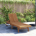 Șezlong cu pernă Maro 195 x 59 x 78,5 cm Lemn solid de tec - WALTI WALTI