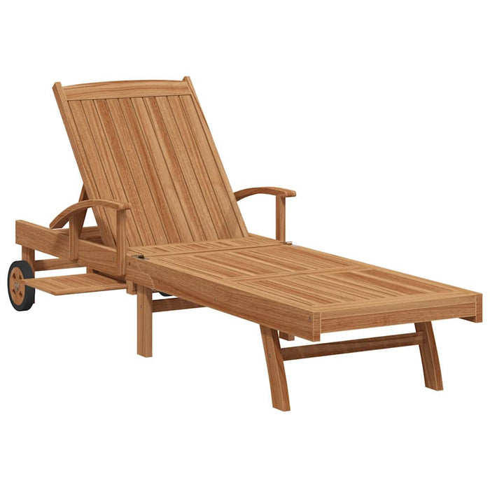 Șezlong cu pernă Maro 195 x 59 x 78,5 cm Lemn solid de tec - WALTI WALTI